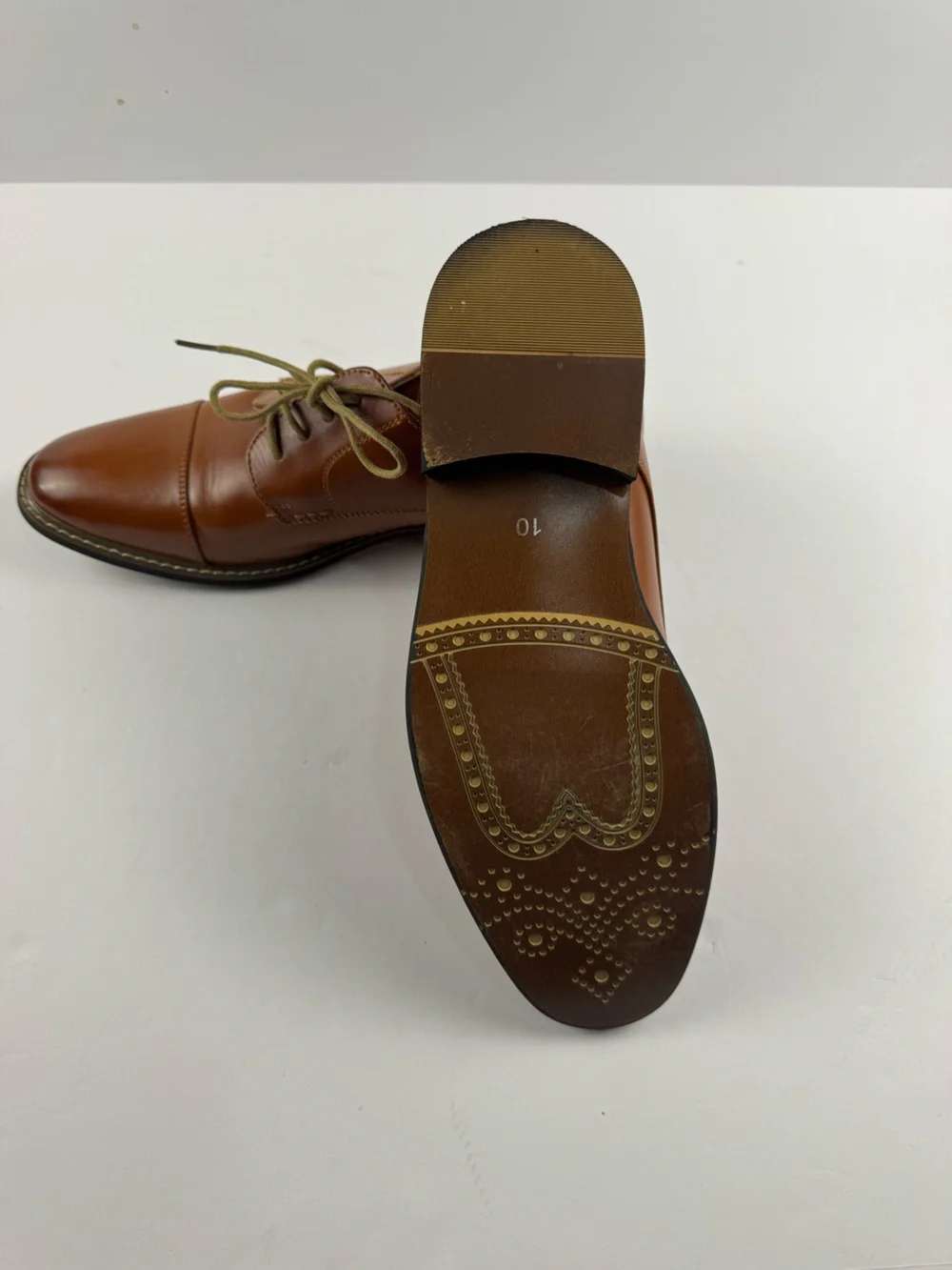 Bruno Marc polished tan